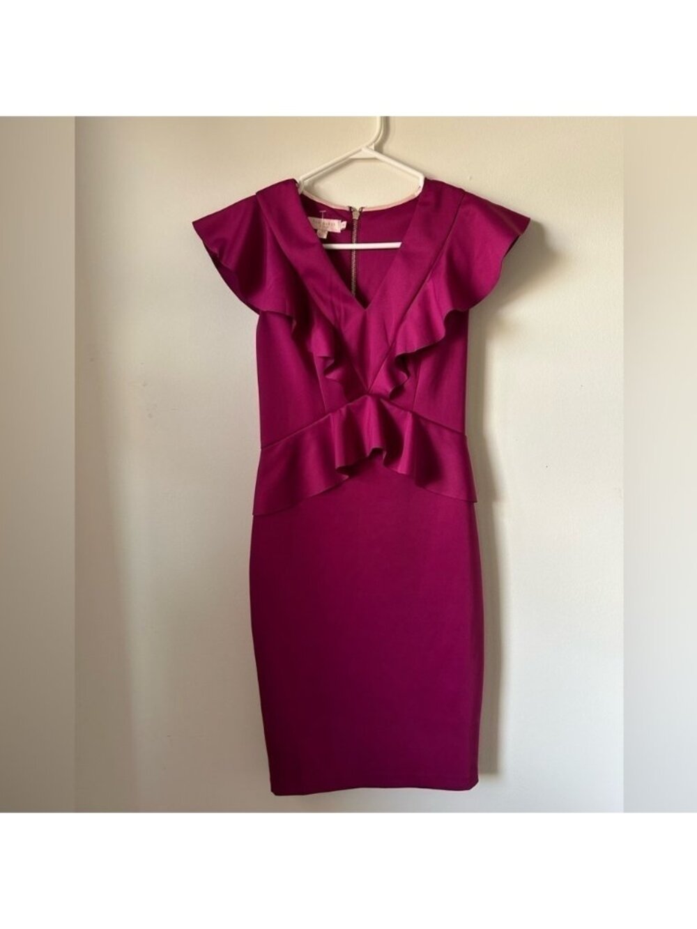 Ted Baker London Alair Ruffle Peplum Bodycon Dress